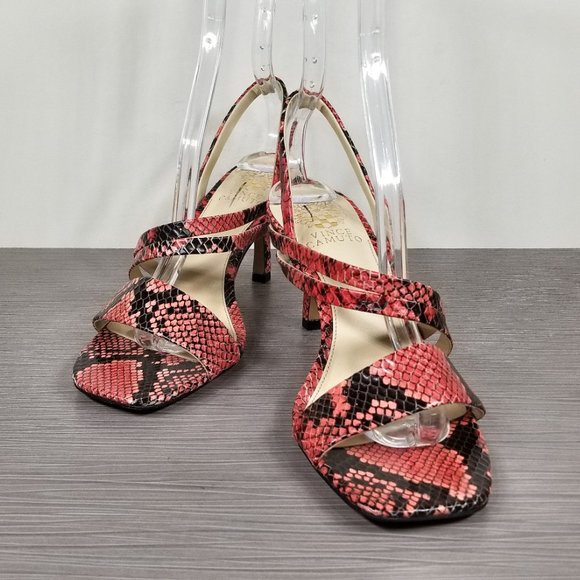 Vince Camuto Savesha Slingback Sandal, Watermelon Leather Womens Size 8.5 M / 39 - Picture 4 of 14